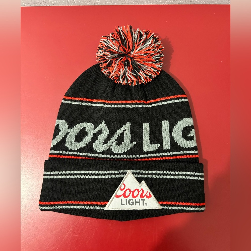 Coors Light Promotional Pom Beanie
